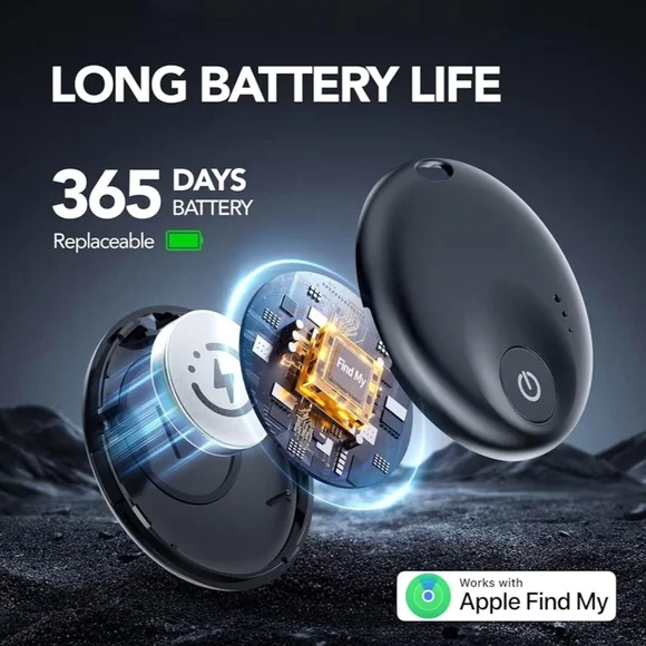 4 Pack Bluetooth Tracker Key Finder Works with Apple Find My App Smart Tag... - Picture 4 of 6